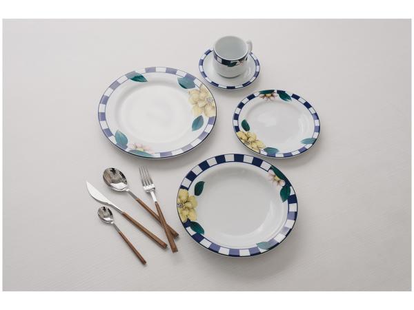 Aparelho de Jantar 20 Peças Schmidt Redondo - Colorido Porcelana Lavínia