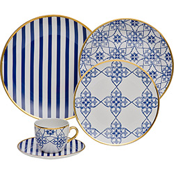 Tamanhos, Medidas e Dimensões do produto Aparelho de Jantar 42 Peças Porcelana Lusitana - Oxford Porcelanas