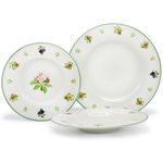 Aparelho de Jantar 42 Peças Porcelana Orchard Royal