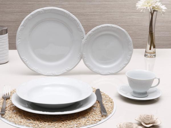 Tudo sobre 'Aparelho de Jantar Chá 30 Peças Schmidt - Porcelana Redondo Branco Prática Pomerode'