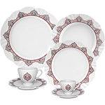 Aparelho de Jantar Chá e Cafezinho 42 Peças Porcelana Soleil Talisma Branco - Oxford Porcelanas
