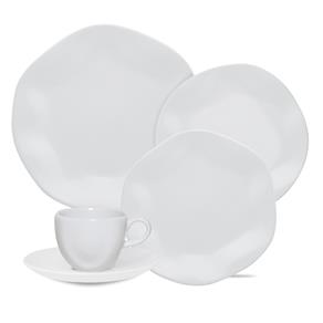 Aparelho de Jantar, Chá e Sobremesa Oxford Porcelanas Ryo White – 30 Peças