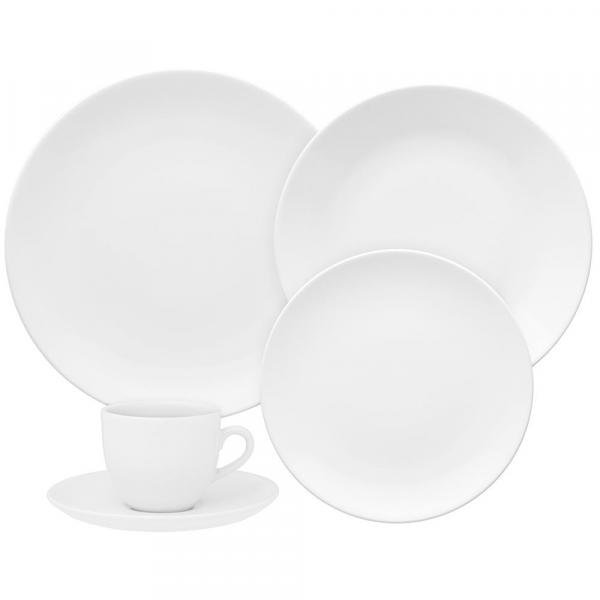 Aparelho de Jantar e Chá 30 Peças Coup White - Oxford Porcelanas