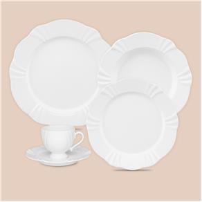 Aparelho de Jantar e Chá Oxford Porcelanas Soleil White W441-9801 - 20 Peças