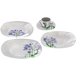 Aparelho de Jantar em Porcelana Agapanthus - 20 Pçs