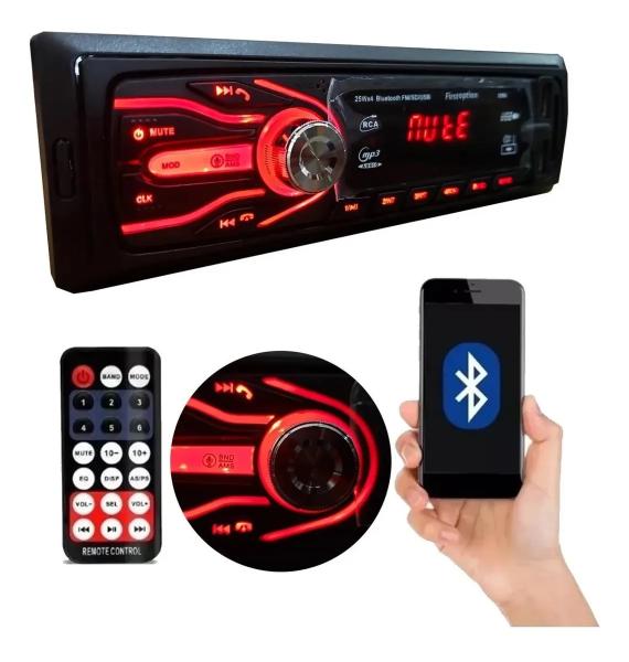 Aparelho de Som Carro Automotivo Bluetooth Pendrive Sd Radio - Jl