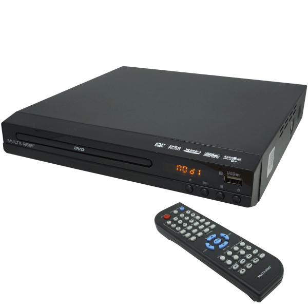 Aparelho Dvd Player Hdmi Hd 5.1 Canais Rca Usb Mp3 Função Karaoke Multilaser Preto SP193