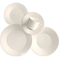 Aparelho Jantar/Chá 20 Peças Mail Order - Branco - Biona Cerâmica