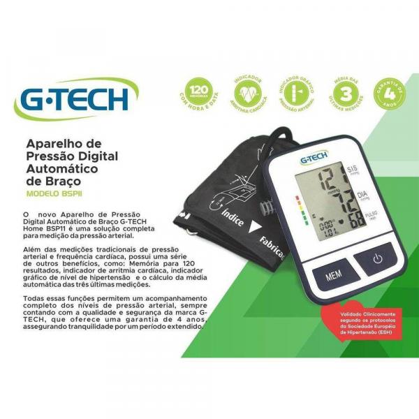 Aparelho Pressao Digital Automático de Braço Modelo Bspii G-tech