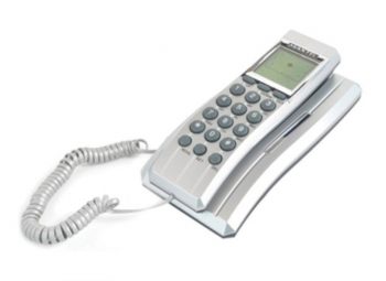 Aparelho Telefone C/ Fio ID Chamadas - MT-1006 - Prata - Maxtel