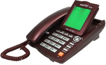 Aparelho Telefone C/ Fio ID Viva Voz MT-129 Maxtel (Cor: Vinho)