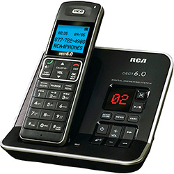 Aparelho Telefone com Secretaria Sem Fio com Base Modelo Rca 2112-1bsga Preto