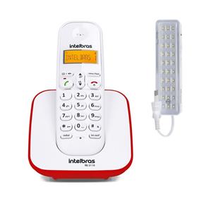 Aparelho Telefone Fixo Sem Fio Digital de Mesa com Bina ID Display Luminoso Top para Toda a Família