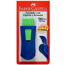 Apontador C/ Depósito + Borracha TK Mix Super - Faber Castell