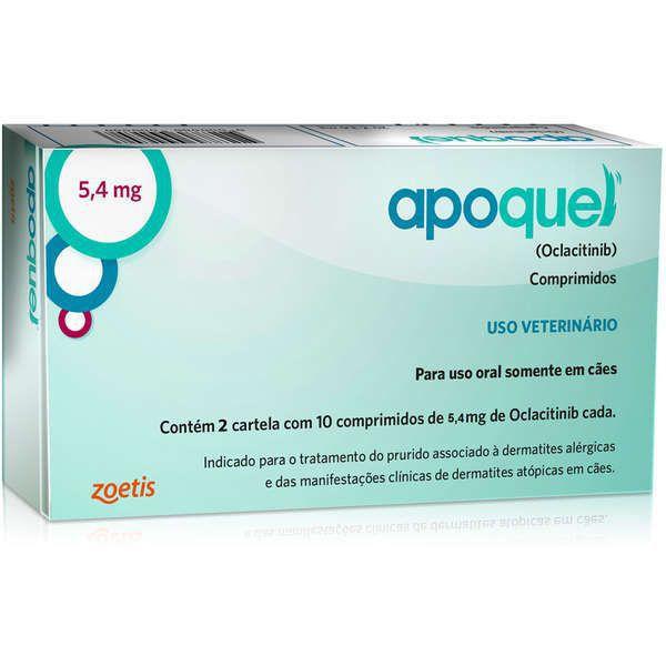 Apoquel Dermatológico Zoetis 5,4 Mg - 20 Comprimidos