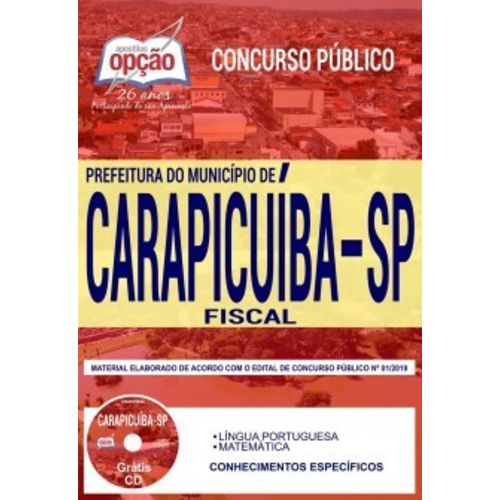 Apostila Concurso Carapicuíba Sp 2019 - Fiscal