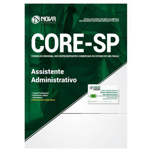 Apostila Concurso Core Sp 2018 - Assistente Administrativo