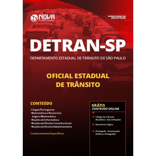 Apostila Concurso Detran-sp 2019 - Oficial Estadual de Trânsito