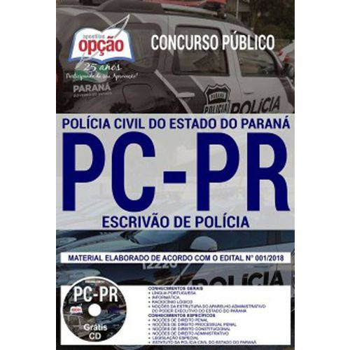 Apostila Concurso Pc Pr 2018 - Escrivão de Polícia Civil