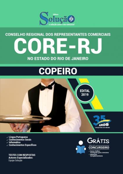 Apostila CORE-RJ - 2019 - Copeiro - Solução