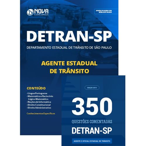 Tudo sobre 'Apostila Detran Sp 2019 - Agente Estadual de Trânsito + Livro Questões'