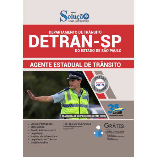 Tudo sobre 'Apostila Detran Sp 2019 - Agente Trânsito'