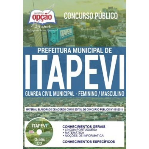 Apostila Itapevi Sp 2019 - Guarda Civil Municipal