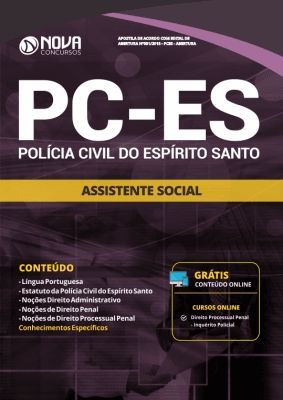 Apostila Pc-es 2018 - Assistente Social - Editora Nova