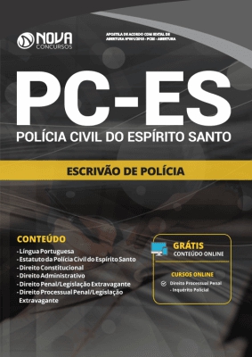 Apostila Pc-es 2018 - Escrivão de Polícia - Editora Nova