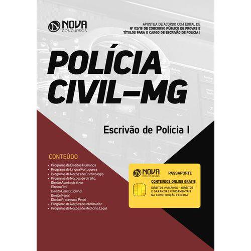 Apostila PC-MG 2018 - Escrivão de Polícia I