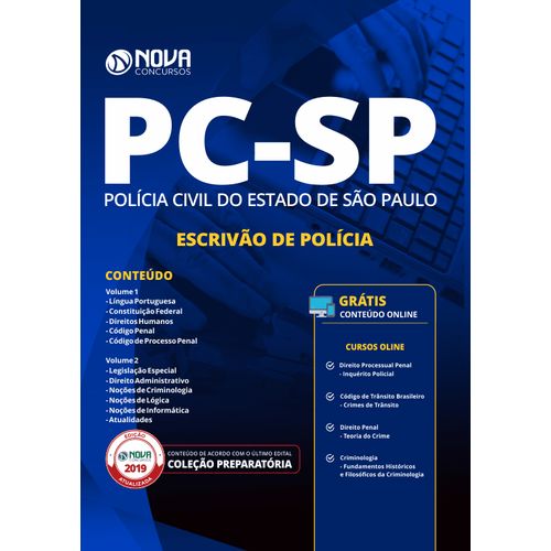 Apostila Pc-sp 2019 - Escrivão de Polícia