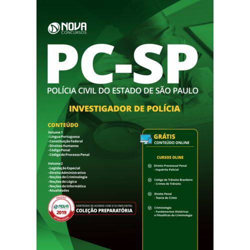 Apostila Pc Sp 2019 - Investigador de Polícia Civil - Sp