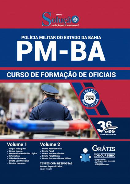 Apostila PM-BA 2020 - Curso de Formação de Oficiais - Editora Solução
