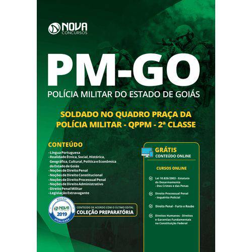 Apostila Pm-go 2019 Soldado no Quadro Praça Pm Qppm 2 Classe