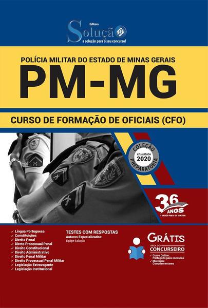 Apostila PM-MG 2020 - Formação de Oficiais - Editora Solução