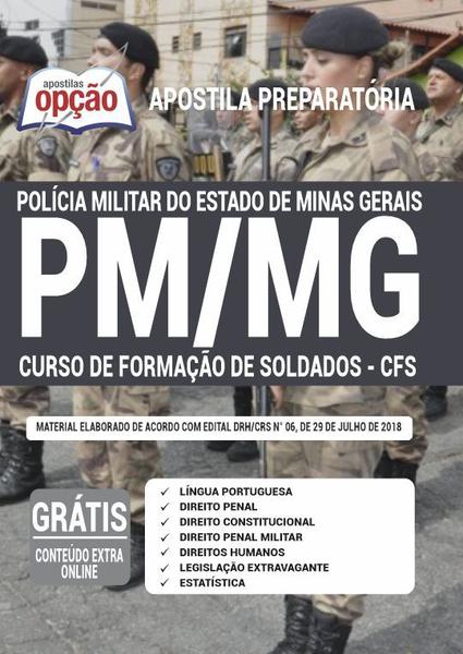 Apostila PM-MG 2020 - Formação de Soldados - Editora Opção
