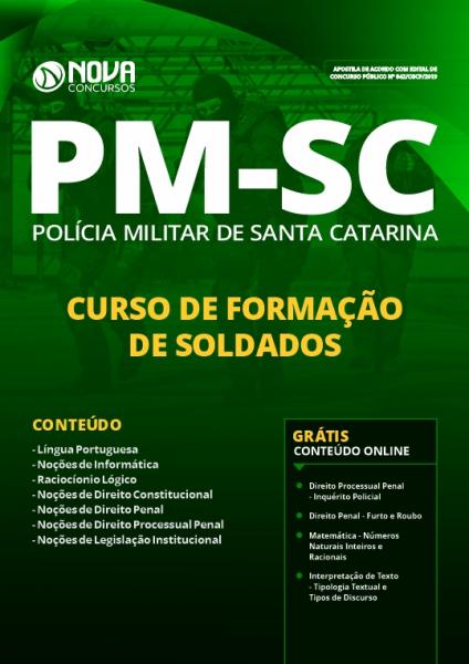 Apostila PM-SC 2019 - Curso de Formação de Soldados - Nova Concursos
