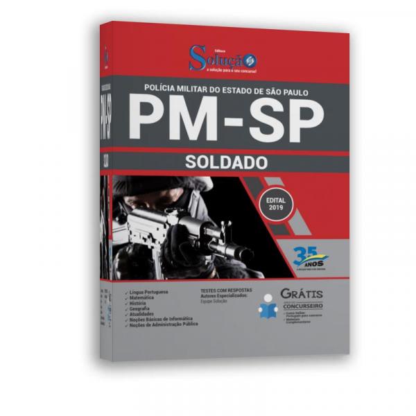 Apostila Pm-Sp - 2019 - Soldado - Editora Solução