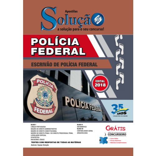 Apostila Polícia Federal - Escrivão de Polícia Federal- 2018