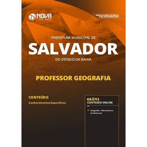 Apostila Pref Salvador - Ba 2019 Professor Geografia