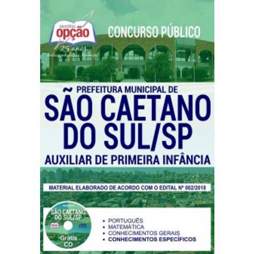 Apostila São Caetano Sul 2019 Auxiliar Primeira Infância