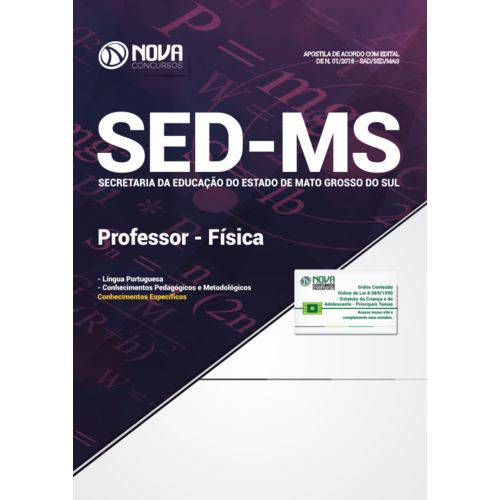 Apostila Sed-ms 2018 - Professor - Física