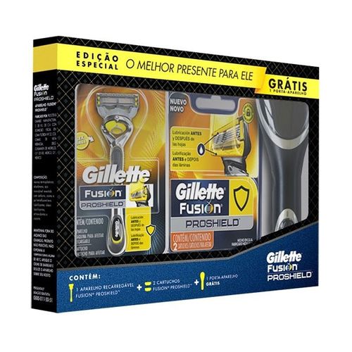Tudo sobre 'App Barbear Gillette Fusion ProShield +Grátis Porta-Aparelho'