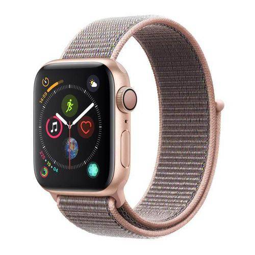Tudo sobre 'Apple Watch Series 4, 40 Mm, Alumínio Dourado, Pulseira Esportiva Loop Rosa e Fecho Ajustável - MU69'