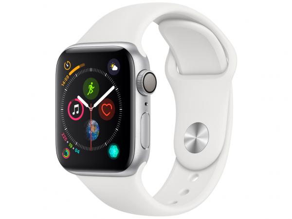Apple Watch Series 4 40mm GPS Integrado Wi-Fi - Bluetooth Pulseira Esportiva 16GB Caixa Alumínio
