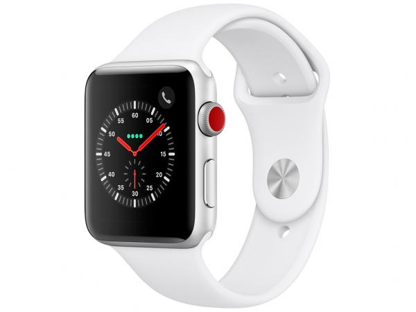 Apple Watch Series 3 42mm Cellular GPS Integrado - Wi-Fi Bluetooth Pulseira Esportiva 16GB