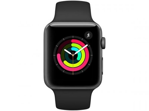 Apple Watch Series 3 42mm GPS Integrado Bluetooth - Pulseira Esportiva 8GB Alumínio Resistente a Água