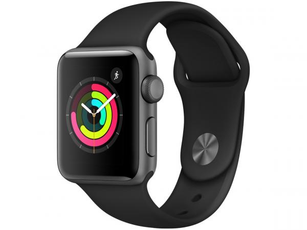 Tudo sobre 'Apple Watch Series 3 38mm Alumínio 8GB Esportiva - Cinza GPS Integrado Bluetooth Resistente a Água'