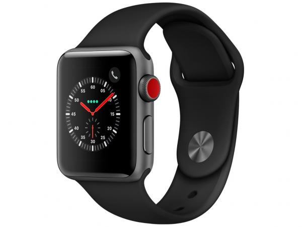 Apple Watch Series 3 38mm Cellular GPS Integrado - Wi-Fi Bluetooth Pulseira Esportiva 16GB