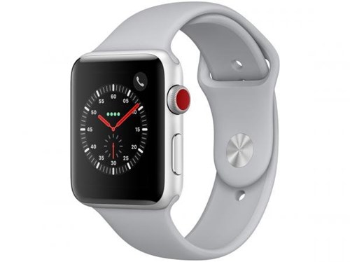 Apple Watch Series 3 GPS + Cellular 42mm Wi-Fi - Bluetooth Pulseira Esportiva 16GB Caixa Alumínio